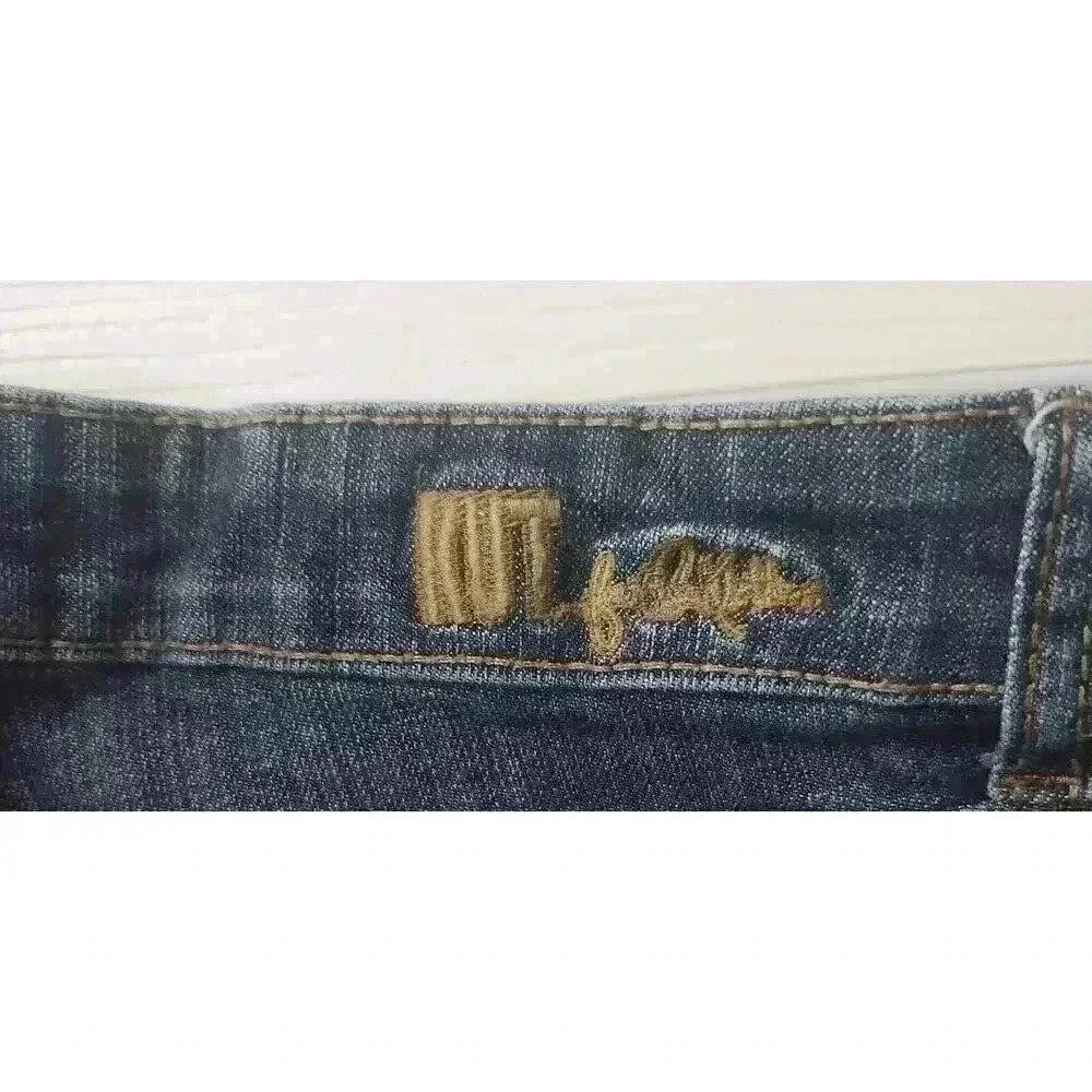 Kut From The Kloth Size 10 High Rise Jeans Dark Blue Boot Cut EUC - Picture 5 of 11